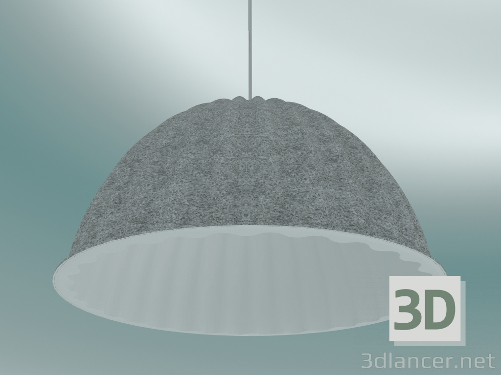 3d model Lámpara colgante Under The Bell (Ø55 cm, gris) - vista previa