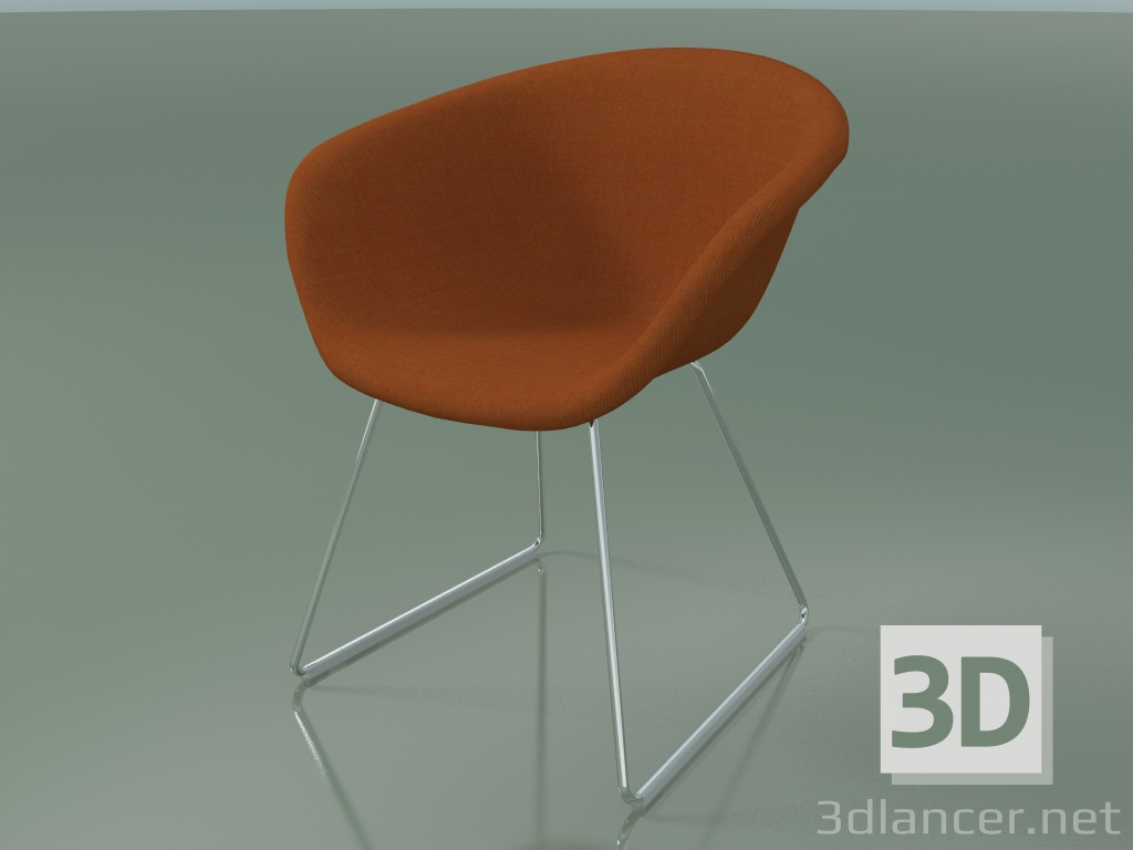 3D Modell Stuhl 4230 (auf einem Schlitten mit Polsterung f-1221-c0556) - Vorschau