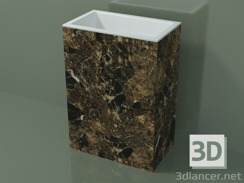 3D modeli Ayaklı lavabo (03R136101, Emperador M06, L 60, P 36, H 85 cm) - önizleme