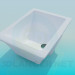 3D Modell Tiefe Waschbecken - Vorschau