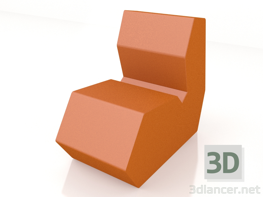 3 डी मॉडल पाउफ आकार SP01 - पूर्वावलोकन