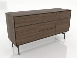Cabinet 2 1600x500 mm (lightened ash walnut)