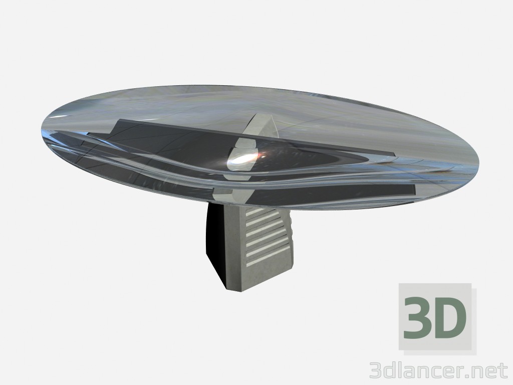 3D Modell Tisch Oval Wilton - Vorschau
