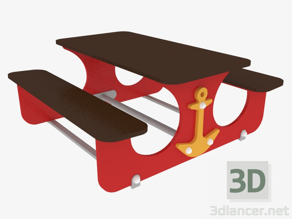modello 3D Tavolino da caffè (5401) - anteprima