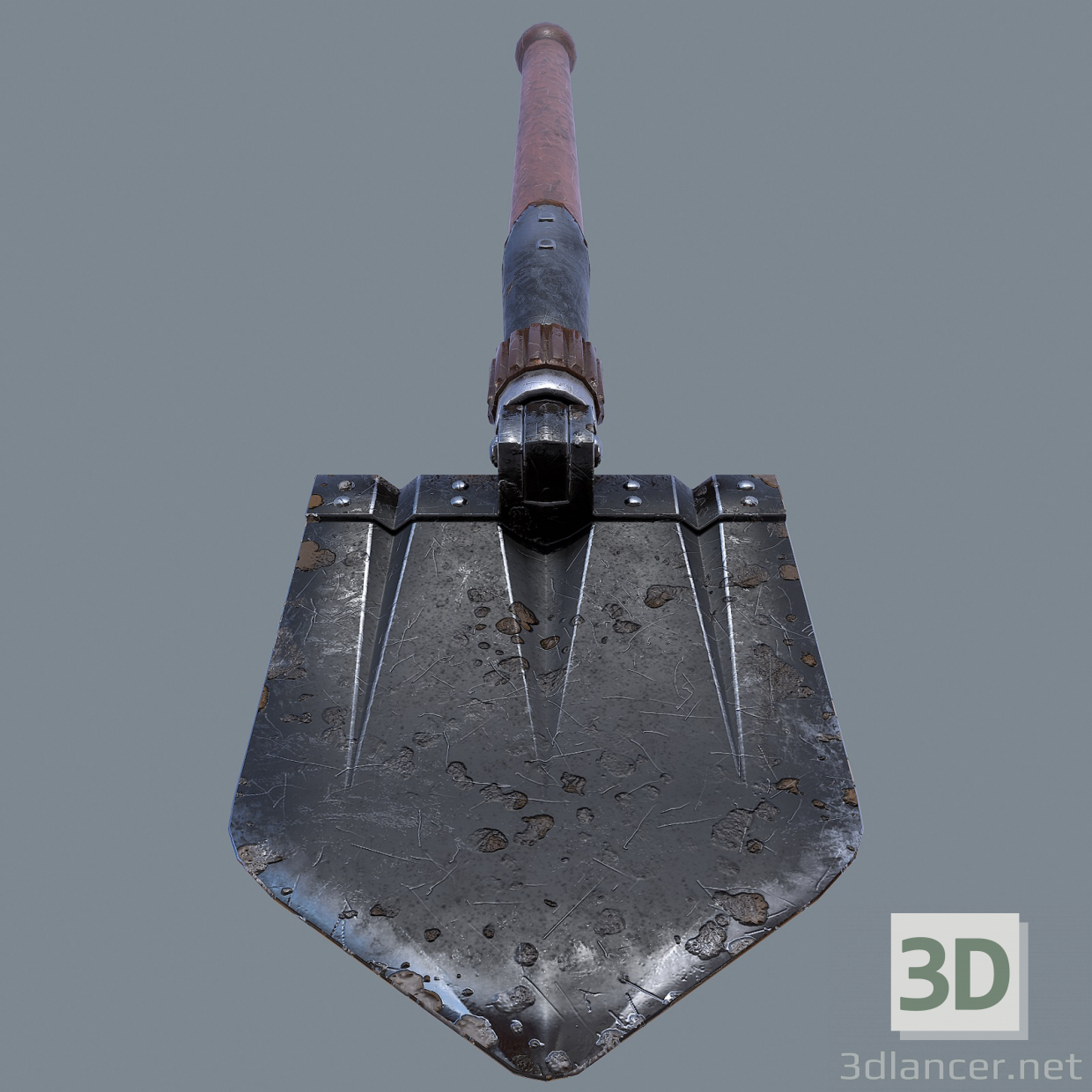 3d German sapper shovel WW2 3d model model buy - render