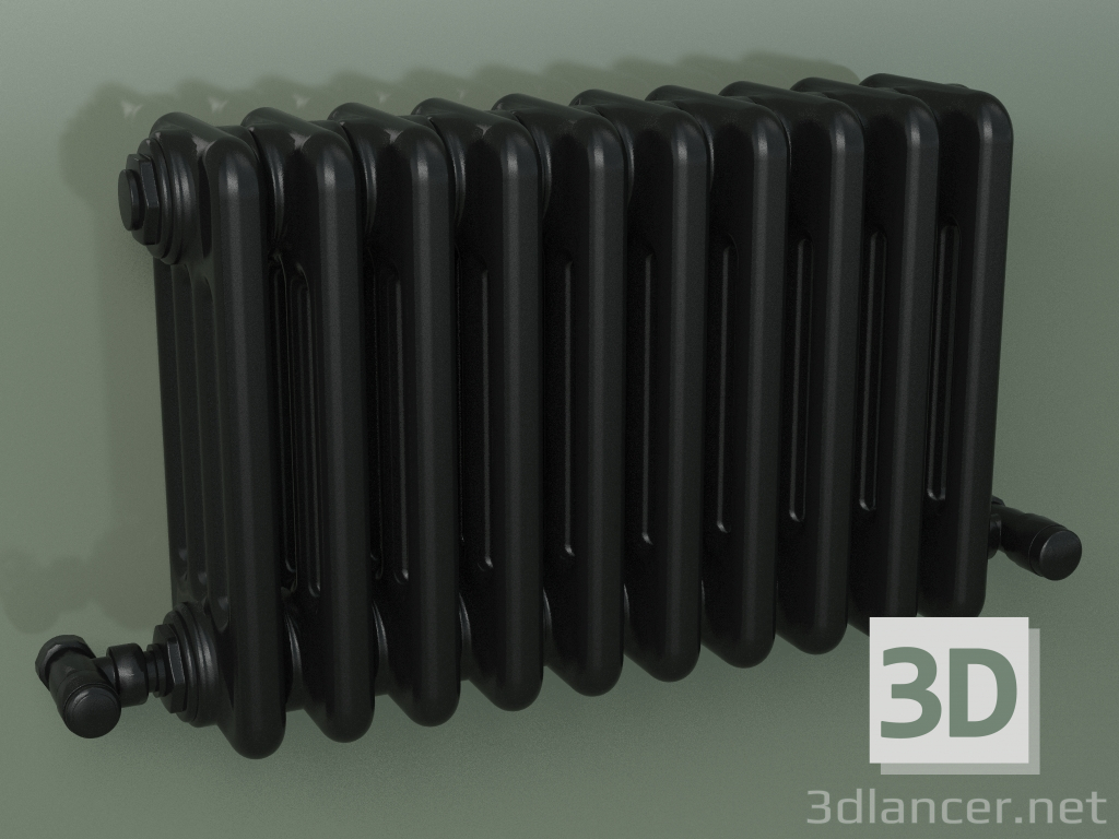 Modelo 3d Radiador tubular PILON (S4H 4 H302 10EL, preto) - preview