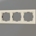 3D Modell Rahmen für 3 Pfosten Stark (Elfenbein) - Vorschau