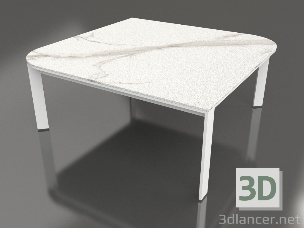 modello 3D Tavolino 90 (Bianco) - anteprima
