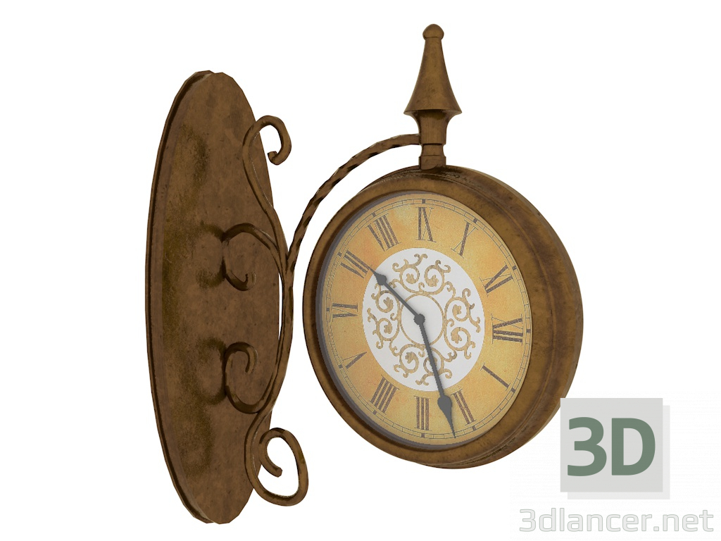 3d модель Настінний годинник – превью