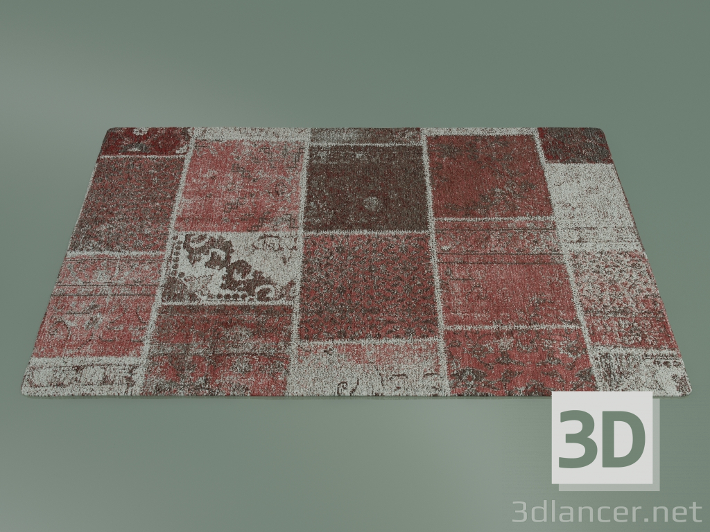 3d model Estado de ánimo de la alfombra (S74, ladrillo rojo) - vista previa