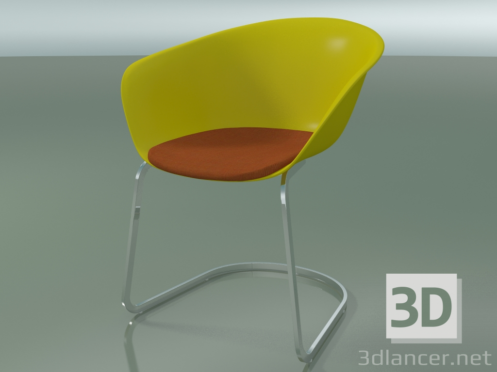 modèle 3D Chaise 4224 (sur la console, avec un coussin sur le siège, PP0002) - preview
