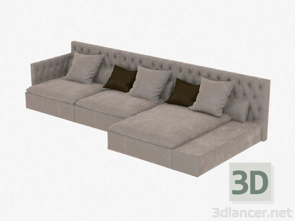 modèle 3D Canapés modulaires Domonio - preview