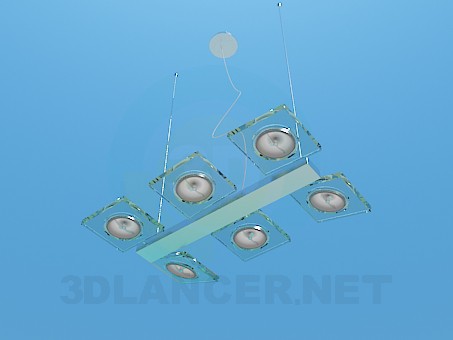 3d model Lámpara halógena - vista previa