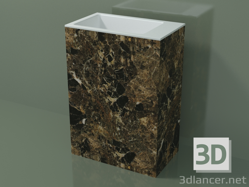 3D modeli Ayaklı lavabo (03R136103, Emperador M06, L 60, P 36, H 85 cm) - önizleme