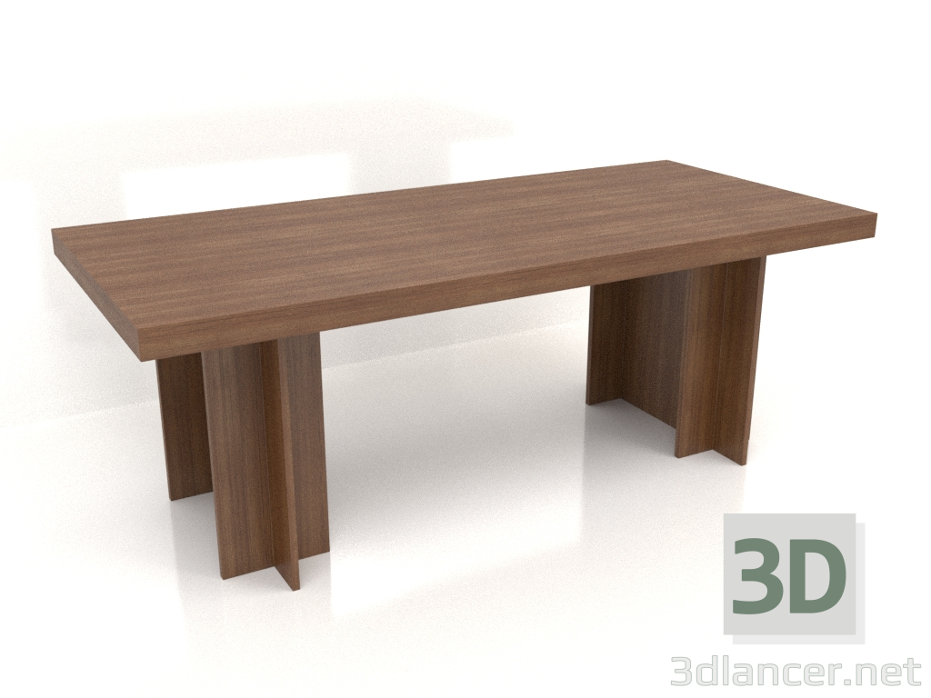 modèle 3D Table à manger DT 14 (2200x1000x796, bois brun clair) - preview