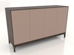 Mobile TV FARGO con frontali fresati 1600x500x950 mm (beige, rovere scuro, opzione 2)