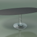 modello 3D Tavolo da pranzo ovale (138, laccato grigio) - anteprima
