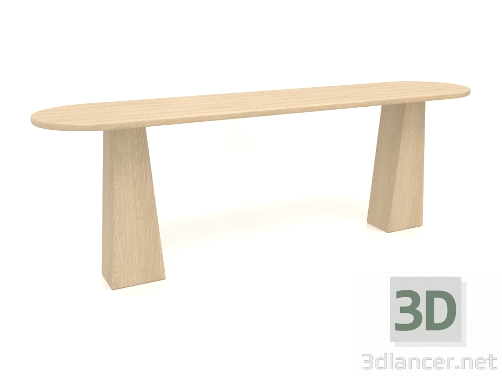 modello 3D Tavolo RT 10 (2200x500x750, legno bianco) - anteprima
