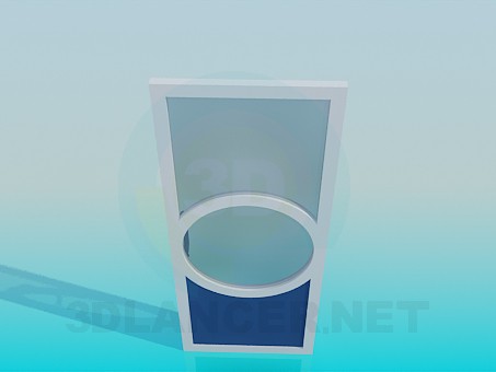 modello 3D Porta in vetro - anteprima