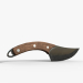 modello 3D di coltello corto comprare - rendering