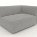 3d model Sofa module 1 seater (XL) 103x100 with an armrest on the right - preview