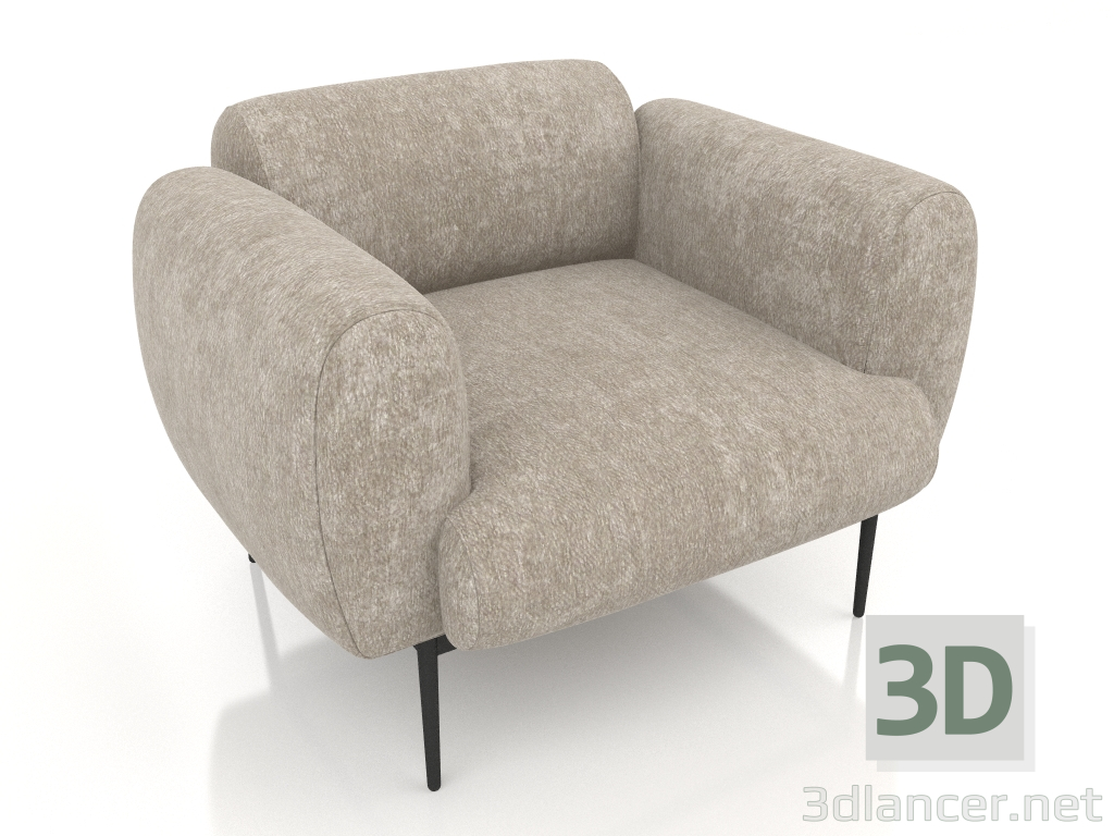 modèle 3D Chaise nuage (Guimauve 22) - preview