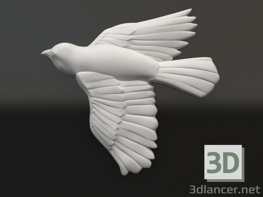 Modelo 3d Elemento decorativo de gesso DE 061 6 (261x244x34) - preview