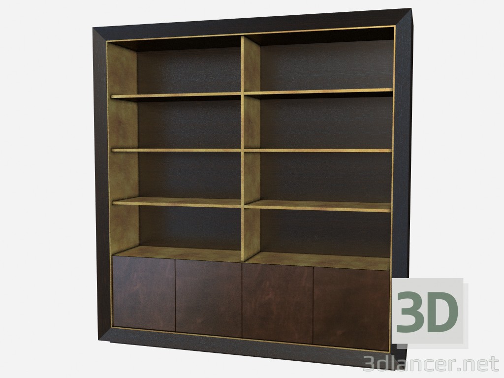 modèle 3D Une grande armoire en bois Don Giovanni Z03 - preview
