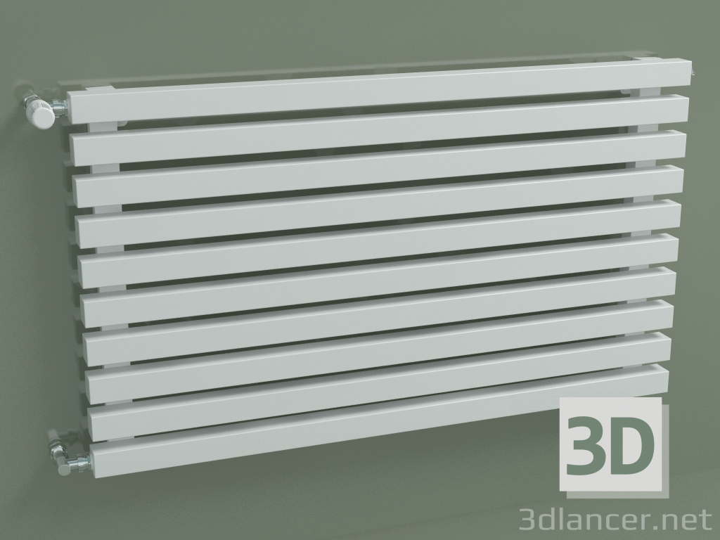 Modelo 3d Radiador horizontal RETTA (10 seções 1000 mm 40x40, branco brilhante) - preview