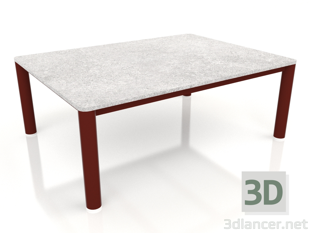 modello 3D Tavolino 70×94 (Rosso vino, DEKTON Kreta) - anteprima