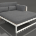 3d model XL modular sofa, section 2 right, high back, artificial wood (Agate gray) - preview