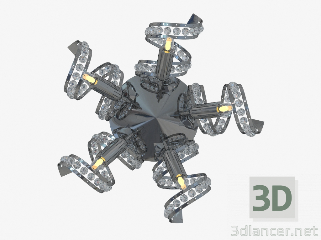 3D Modell Wandleuchter Spinne (742654) - Vorschau