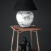 3d модель Настольная лампа на столике – превью