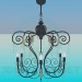 3d model Chandelier with candelabra - preview