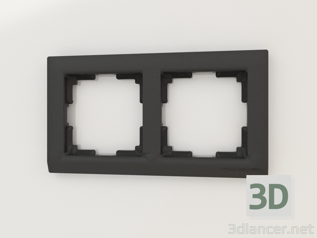 modèle 3D Cadre pour 2 poteaux Stark (noir) - preview