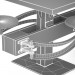 modèle 3D de TABLE À MANGER PERRIN COMMUNAL TABLE LOFT acheter - rendu