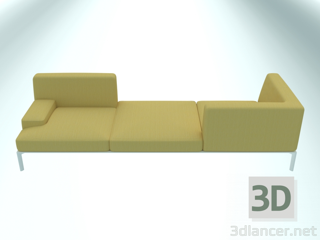 modèle 3D Canapé modulable ADD SOFT Vis-à-vis - preview