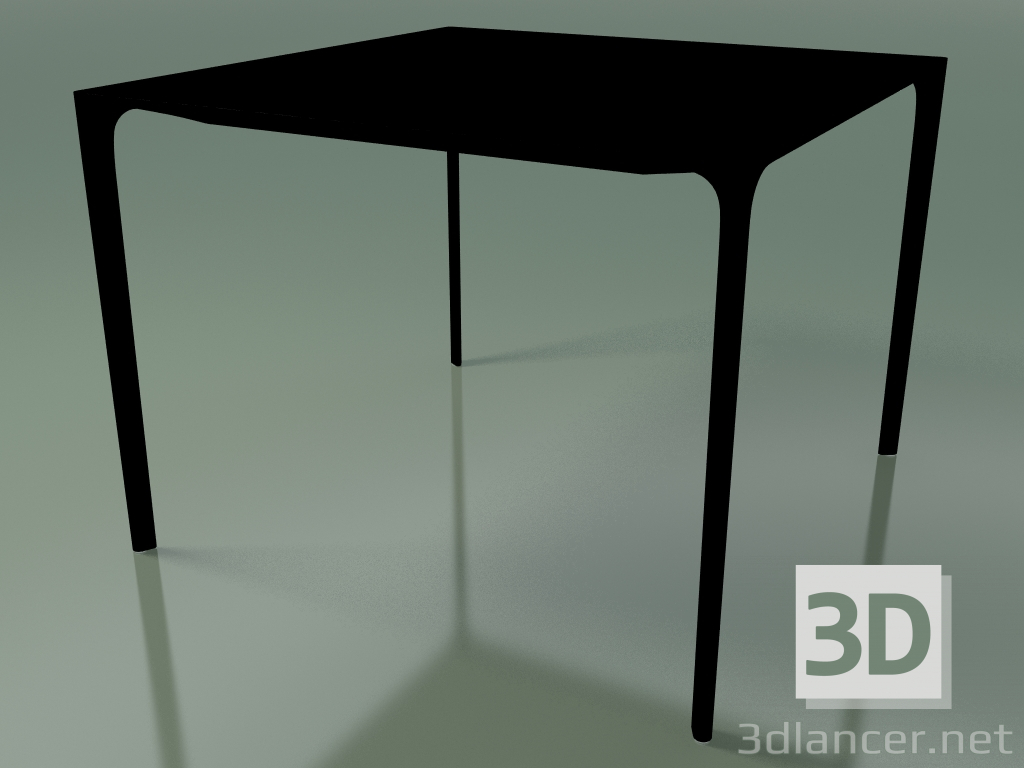 3D Modell Quadratischer Tisch 0804 (H 74 - 100 x 100 cm, Laminat Fenix F02, V39) - Vorschau