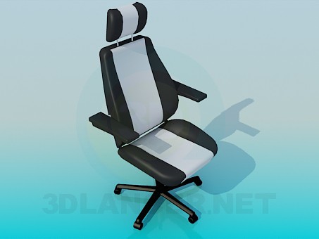 modello 3D Comoda sedia per ufficio - anteprima