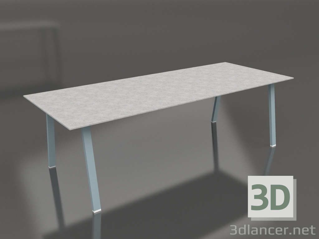 modello 3D Tavolo da pranzo 250 (Grigio blu, DEKTON) - anteprima