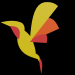 3d модель Полигональная колибри – превью