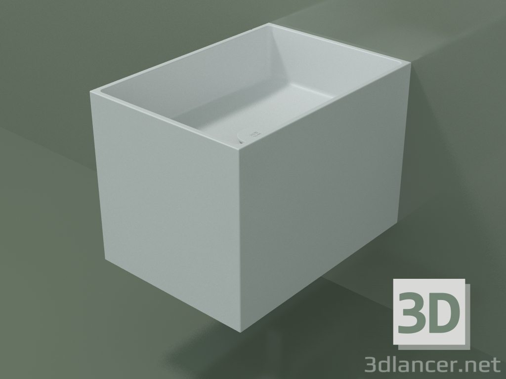 modello 3D Lavabo sospeso (02UN12301, Glacier White C01, L 36, P 50, H 36 cm) - anteprima