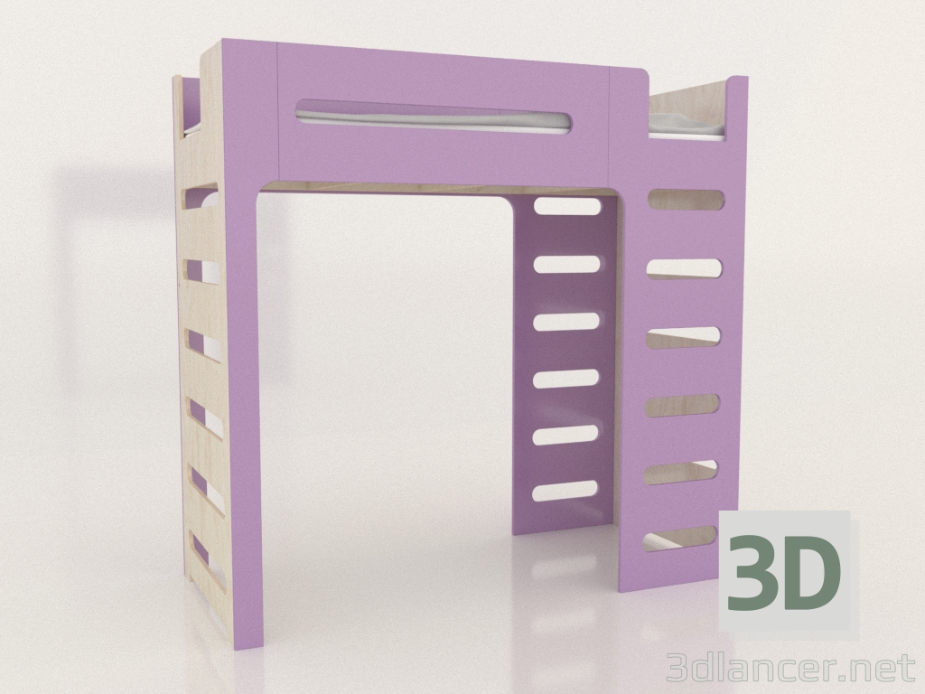 3D modeli Loft yatak MOVE GR (FLMGR1) - önizleme