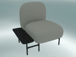 Sistema de asiento modular Isole (NN1, asiento con respaldo alto con mesa rectangular a la derecha)
