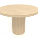 3D modeli Yemek masası DT 011 (D=1100x750, ahşap beyazı) - önizleme