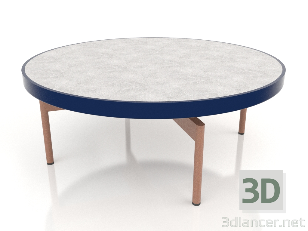 modello 3D Tavolino rotondo Ø90x36 (Blu notte, DEKTON Kreta) - anteprima