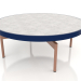 modello 3D Tavolino rotondo Ø90x36 (Blu notte, DEKTON Kreta) - anteprima