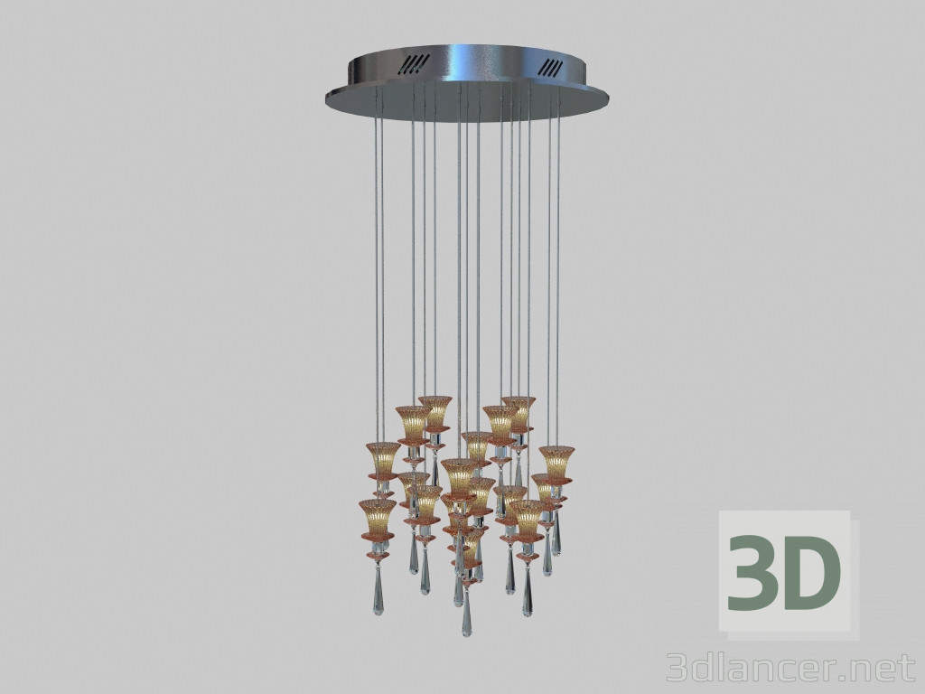 modello 3D Lampadario lancia md 103603-17a - anteprima