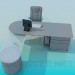 3D modeli Yönetici Masaları - önizleme