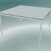 modèle 3D Base de table carrée 128x128 cm (Blanc, Contreplaqué, Blanc) - preview